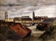 Corot Camille Dunkerque,les bassins de peche oil painting on canvas